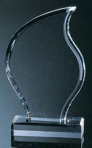 Flame Shape Award (7 3/4"x5"x2")
